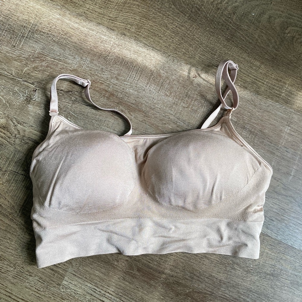 Warners Beige Nursing Wire Free Comfort Bra Size Medium